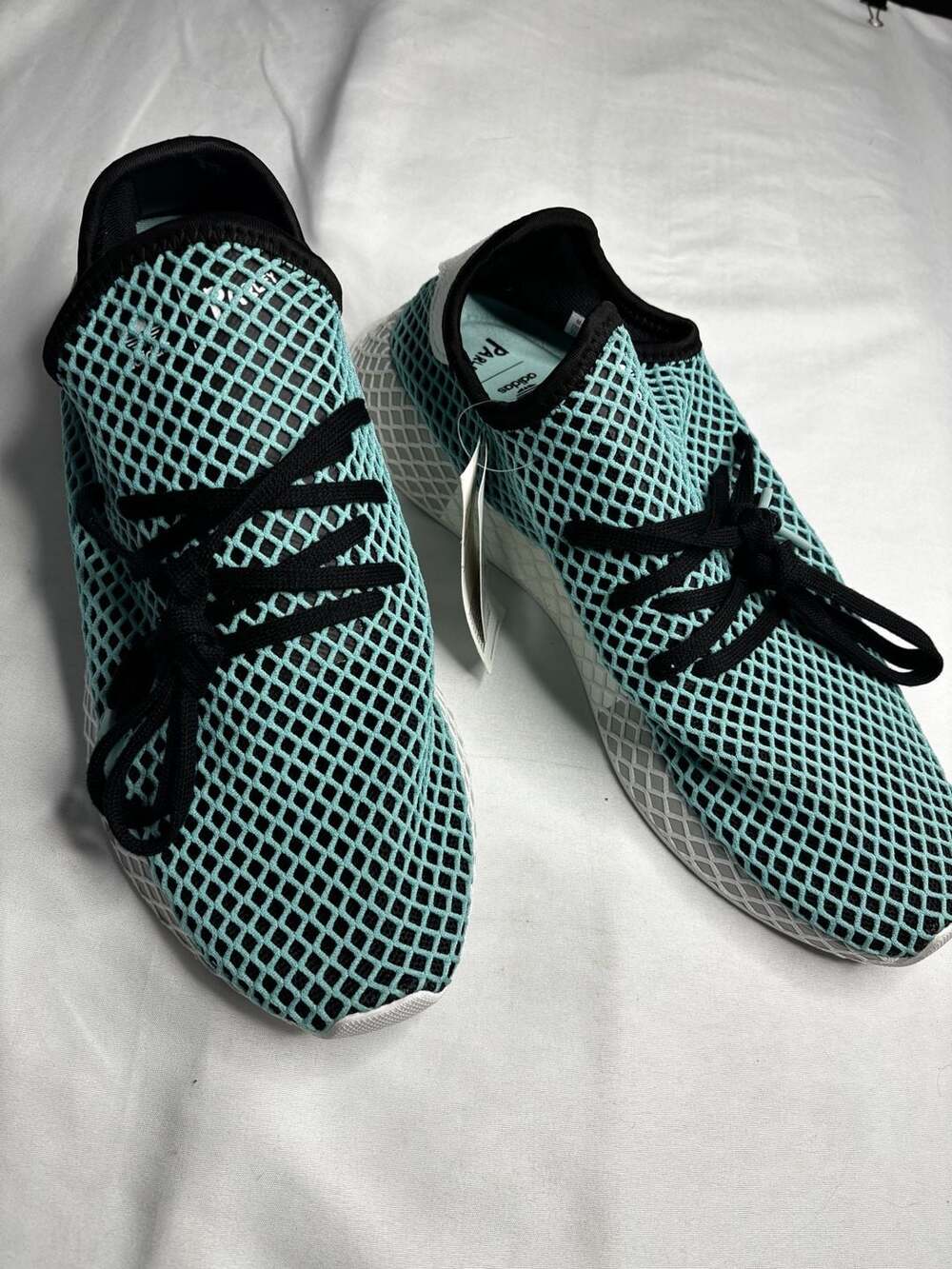 Adidas Deerupt Runner Parley Size 11.5 Blue Black Sneakers